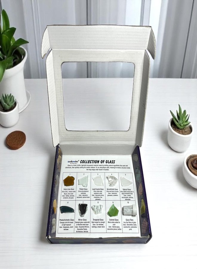 Rocksmins Collection of Glass GL10WM Complete DIY Learning & Education Set for Kids & Students | Hands-On Science Activity with Collection of Glass - Image 4